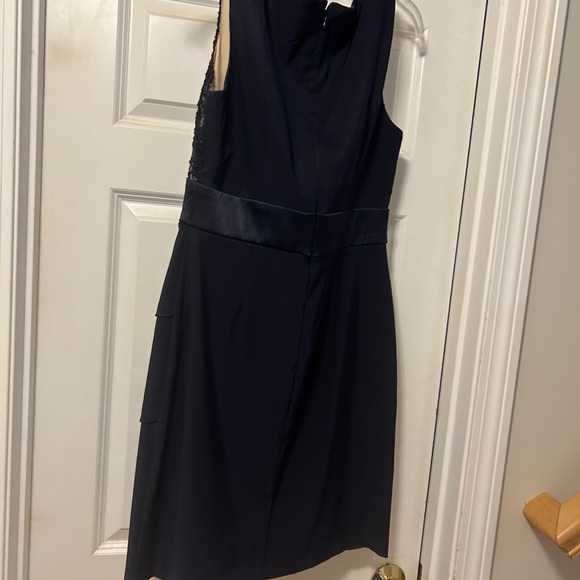 Connected Apparel Navy Lace Midi Dress - Picture 7 of 11